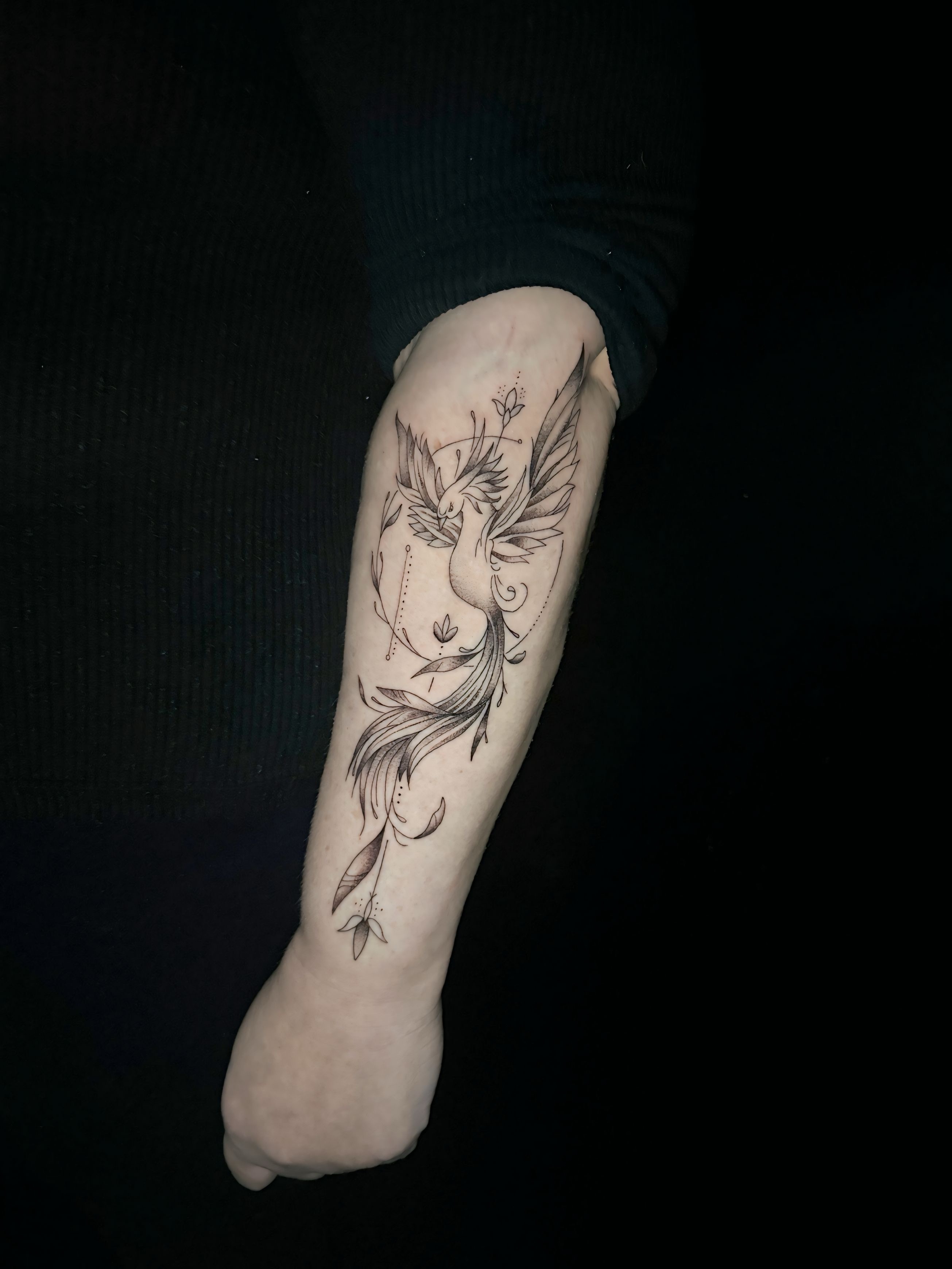Fine Line Tattoo feminina — Santa Cecília SC